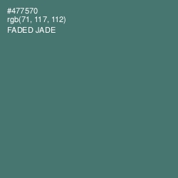 #477570 - Faded Jade Color Image