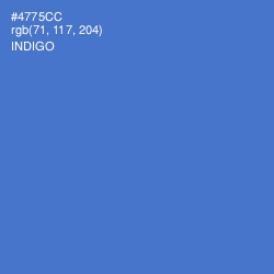 #4775CC - Indigo Color Image