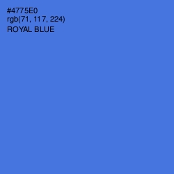#4775E0 - Royal Blue Color Image