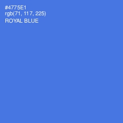 #4775E1 - Royal Blue Color Image