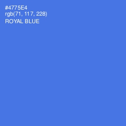 #4775E4 - Royal Blue Color Image