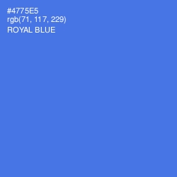 #4775E5 - Royal Blue Color Image