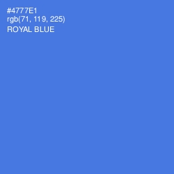 #4777E1 - Royal Blue Color Image