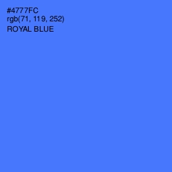 #4777FC - Royal Blue Color Image