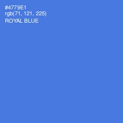 #4779E1 - Royal Blue Color Image