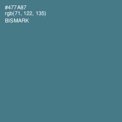 #477A87 - Bismark Color Image