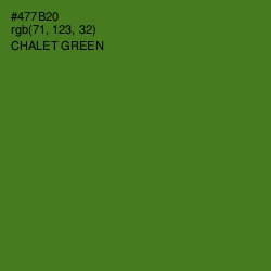 #477B20 - Chalet Green Color Image