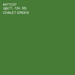 #477C37 - Chalet Green Color Image