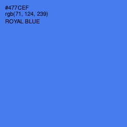 #477CEF - Royal Blue Color Image