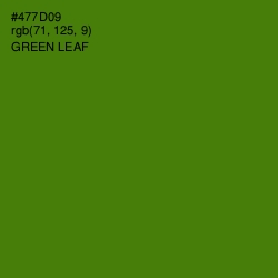 #477D09 - Green Leaf Color Image