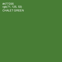 #477D35 - Chalet Green Color Image