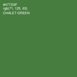 #477D3F - Chalet Green Color Image