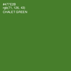 #477E2B - Chalet Green Color Image