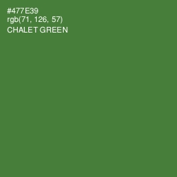 #477E39 - Chalet Green Color Image