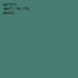 #477E71 - Faded Jade Color Image