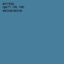 #477E9C - Wedgewood Color Image