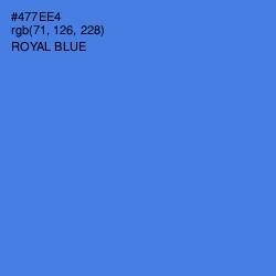 #477EE4 - Royal Blue Color Image