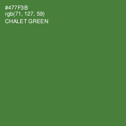 #477F3B - Chalet Green Color Image