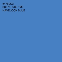 #4780C3 - Havelock Blue Color Image