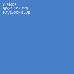 #4780C7 - Havelock Blue Color Image