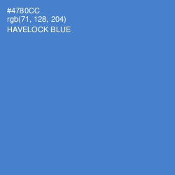 #4780CC - Havelock Blue Color Image