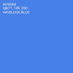 #4780E8 - Havelock Blue Color Image