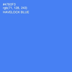 #4780F3 - Havelock Blue Color Image