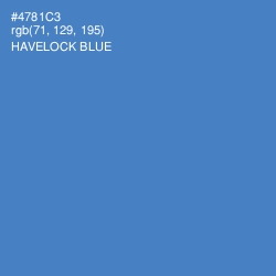 #4781C3 - Havelock Blue Color Image