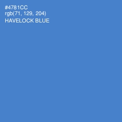 #4781CC - Havelock Blue Color Image