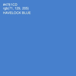 #4781CD - Havelock Blue Color Image