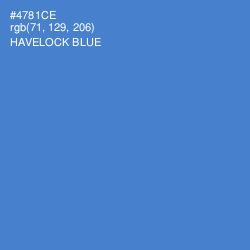 #4781CE - Havelock Blue Color Image