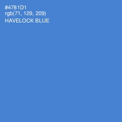 #4781D1 - Havelock Blue Color Image