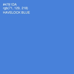 #4781DA - Havelock Blue Color Image