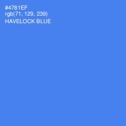 #4781EF - Havelock Blue Color Image