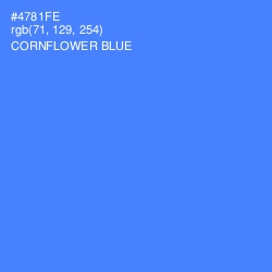 #4781FE - Cornflower Blue Color Image