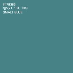 #478386 - Smalt Blue Color Image