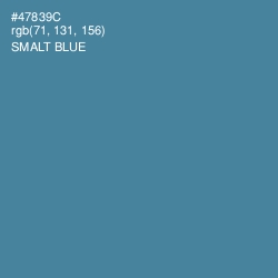 #47839C - Smalt Blue Color Image