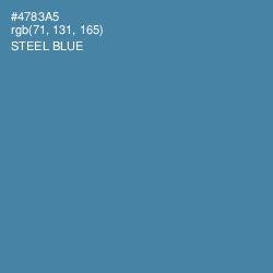 #4783A5 - Steel Blue Color Image