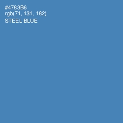 #4783B6 - Steel Blue Color Image