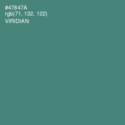 #47847A - Viridian Color Image