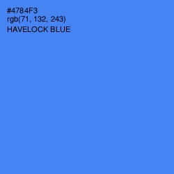 #4784F3 - Havelock Blue Color Image