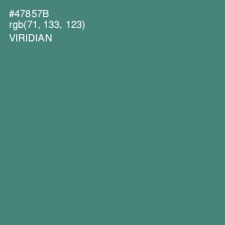 #47857B - Viridian Color Image