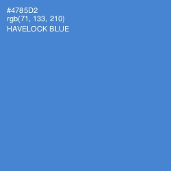 #4785D2 - Havelock Blue Color Image