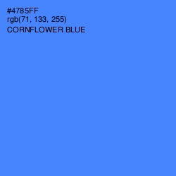 #4785FF - Cornflower Blue Color Image