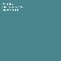 #47868D - Smalt Blue Color Image