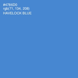 #4786D0 - Havelock Blue Color Image