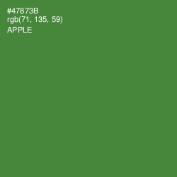 #47873B - Apple Color Image