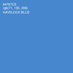 #4787CE - Havelock Blue Color Image