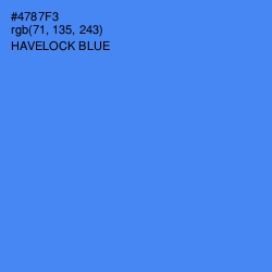 #4787F3 - Havelock Blue Color Image