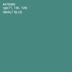 #478880 - Smalt Blue Color Image